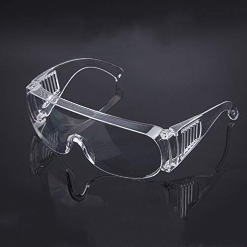 Artibetter Gafas de Seguridad Equipo de Protección Personal Protección contra Salpicaduras de Saliva Protección Transparente para Construcción Laboratorio Química Clase Ciclismo Suministros 4 Piezas