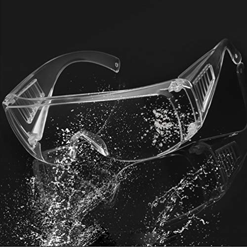 Artibetter Gafas de Seguridad Equipo de Protección Personal Protección contra Salpicaduras de Saliva Protección Transparente para Construcción Laboratorio Química Clase Ciclismo Suministros 4 Piezas