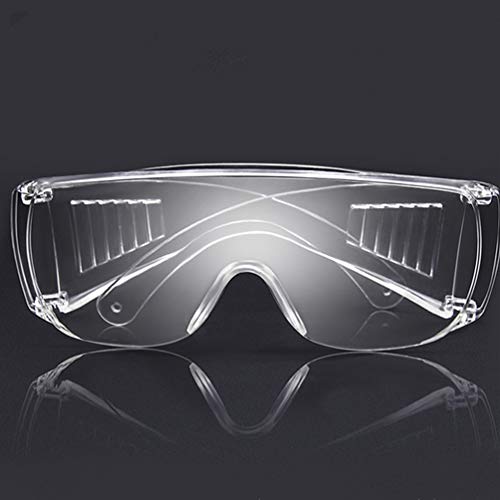 Artibetter Gafas de Seguridad Equipo de Protección Personal Protección contra Salpicaduras de Saliva Protección Transparente para Construcción Laboratorio Química Clase Ciclismo Suministros 4 Piezas