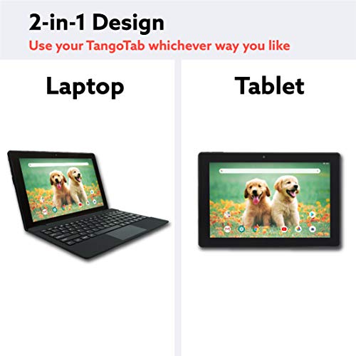 [Artículo Adicional 3] Simbans TangoTab Tableta de 10 Pulgadas con Teclado, Computadora Portátil 2 en 1, Android 9 Pie, 2 GB RAM, Disco de 32 GB - TL92