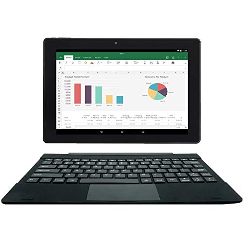 [Artículo Adicional 3] Simbans TangoTab Tableta de 10 Pulgadas con Teclado, Computadora Portátil 2 en 1, Android 9 Pie, 2 GB RAM, Disco de 32 GB - TL92
