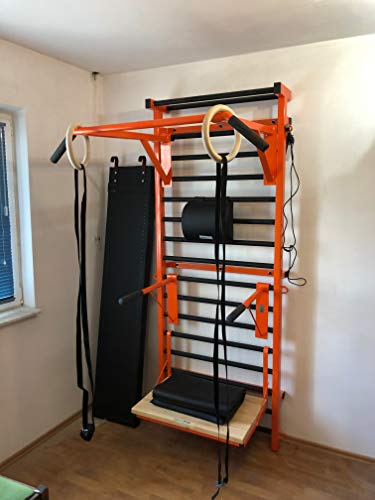 Artimex Paquete de Entrenamiento para Gimnasia y Fitness - Utilizado en hogares, gimnasios o al Aire Libre, código 269/orange