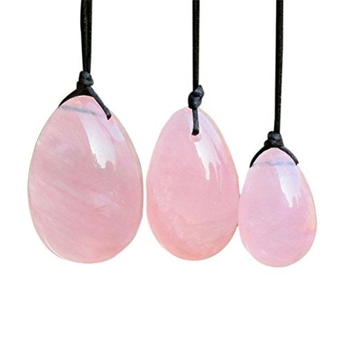 ARTLILY 3 unids Cuarzo rosa Yoni Huevo Cristal perforado Masaje Huevo de piedra para mujeres Ejercicio Kegel Músculos del piso pélvico Ejercicio vaginal Cuidado de la salud del huevo Yoni ARTLILY 3 unids Cuarzo rosa Yoni Huevo Cristal perforado Masaje Huevo de piedra para mujeres Ejercicio Kegel Músculos del piso pélvico Ejercicio vaginal Cuidado de la salud del huevo Yoni