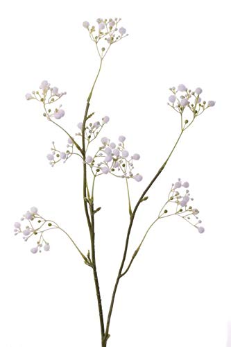 artplants.de Set 11 x Ramas sintéticas de Velo de Novia Asana, Blanco, 65cm, Ø0,5cm - Gypsophila Artificial - Pack de gisófilas de plástico