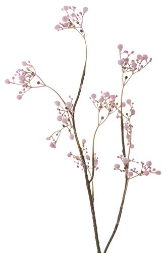 artplants.de Set 9 x Ramas sintéticas de Velo de Novia Asana, Rosa, 65cm, Ø0,5cm - Gypsophila Artificial - Pack de gisófilas de plástico