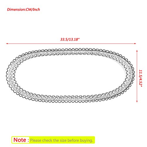 Artudatech Correa de transmisión de motocicleta, correa de transmisión de motocicleta de repuesto para Yamaha Jog 50 90 Scooter 1989-2005 3WF-17641-00 3KJ-17641-00