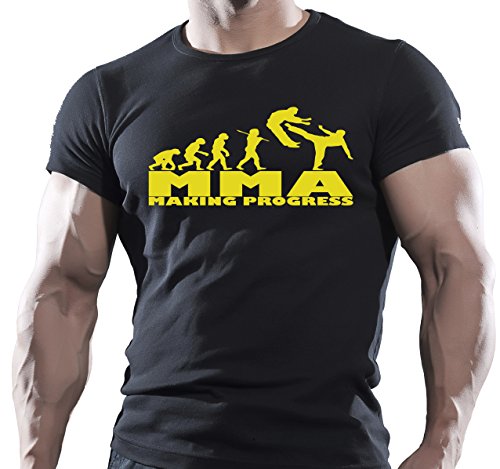 Arubas-uk MMA haciendo progreso para hombre culturismo gimnasio Motivación Goku camiseta MMA entrenamiento Top