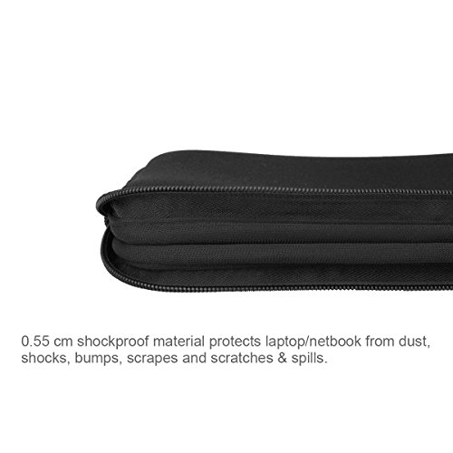 Arvok 11,6 Pulgadas Funda Protectora para Portátiles/Impermeable Ordenador Portátil Caso/Neopreno del Portátil Bolsa para Acer/ASUS/DELL/Fujitsu/Lenovo/HP/Samsung/Sony (Negro)