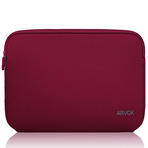 Arvok 15,6 Pulgadas Funda Protectora para Portátiles/Impermeable Ordenador Portátil Caso/Neopreno del Portátil Bolsa para Acer/ASUS/DELL/Fujitsu/Lenovo/HP/Samsung/Sony (Vino Rojo)