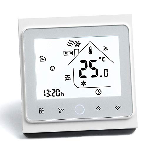 Arxus WiFi Programable Smart Termostato Pantalla LCD Controlador de Temperatura para Calderas de Calefacción/Aire Acondicionado Trabaje con Alexa Google Home IFTTT