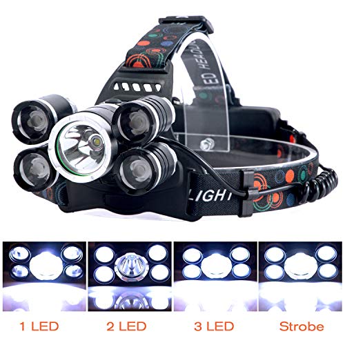 Arzopa Linterna Frontal Recargable LED Alta Potencia 10000 Lúmenes, Luz de Cabeza Impermeable Super Brillante con 4 Modos para Casco, Pesca,Senderismo, Bicicleta, Camping y Caza Arzopa Linterna Frontal Recargable LED Alta Potencia 10000 Lúmenes, Luz de Cabeza Impermeable Super Brillante con 4 Modos para Casco, Pesca,Senderismo, Bicicleta, Camping y Caza