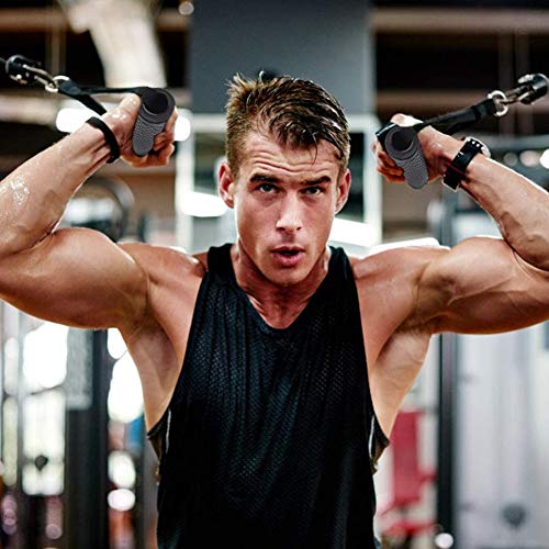 Asas de repuesto para correa de ejercicios -WENTS resistencia a la flexión mejorada, empuñadura de silicona con núcleo de ABS macizo para Fitness entrenamiento gimnasio Crossover tríceps ejercicio Asas de repuesto para correa de ejercicios -WENTS resistencia a la flexión mejorada, empuñadura de silicona con núcleo de ABS macizo para Fitness entrenamiento gimnasio Crossover tríceps ejercicio