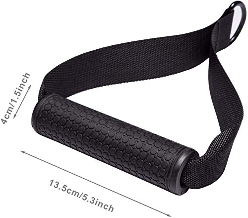 Asas de repuesto para correa de ejercicios -WENTS resistencia a la flexión mejorada, empuñadura de silicona con núcleo de ABS macizo para Fitness entrenamiento gimnasio Crossover tríceps ejercicio Asas de repuesto para correa de ejercicios -WENTS resistencia a la flexión mejorada, empuñadura de silicona con núcleo de ABS macizo para Fitness entrenamiento gimnasio Crossover tríceps ejercicio