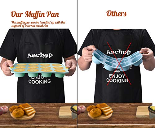 Aschef Molde para Hornear Silicona Molde de pastel Redondo Molde de Chocolate Molde de Jabón Molde para Horno Microondas Borde de Metal Evitar derrames para Pastel de Mousse Pastel de Muffin Aschef Molde para Hornear Silicona Molde de pastel Redondo Molde de Chocolate Molde de Jabón Molde para Horno Microondas Borde de Metal Evitar derrames para Pastel de Mousse Pastel de Muffin