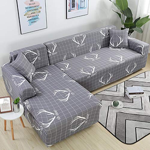 ASCV Fundas de sofá Floral para Sala de Estar Fundas elásticas elásticas Sofá seccional Sofá esquinero A5 3 plazas ASCV Fundas de sofá Floral para Sala de Estar Fundas elásticas elásticas Sofá seccional Sofá esquinero A5 3 plazas