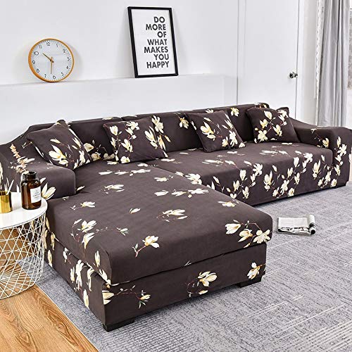ASCV Fundas de sofá Floral para Sala de Estar Fundas elásticas elásticas Sofá seccional Sofá esquinero A5 3 plazas ASCV Fundas de sofá Floral para Sala de Estar Fundas elásticas elásticas Sofá seccional Sofá esquinero A5 3 plazas