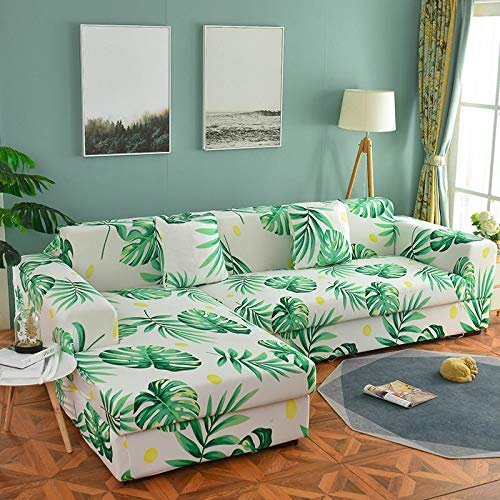 ASCV Fundas de sofá Floral para Sala de Estar Fundas elásticas elásticas Sofá seccional Sofá esquinero A5 3 plazas ASCV Fundas de sofá Floral para Sala de Estar Fundas elásticas elásticas Sofá seccional Sofá esquinero A5 3 plazas