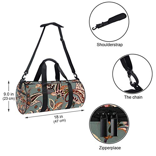 ASDFSD Bolsa de deporte para gimnasio, bolsa de viaje mediana para fitness, equipo de deporte, bolsa de equipo artístico de flores ASDFSD Bolsa de deporte para gimnasio, bolsa de viaje mediana para fitness, equipo de deporte, bolsa de equipo artístico de flores