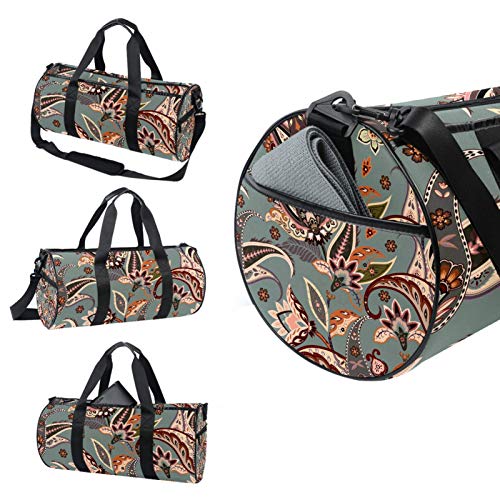 ASDFSD Bolsa de deporte para gimnasio, bolsa de viaje mediana para fitness, equipo de deporte, bolsa de equipo artístico de flores