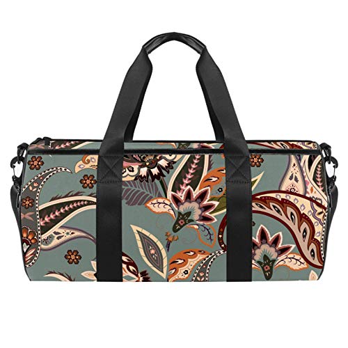 ASDFSD Bolsa de deporte para gimnasio, bolsa de viaje mediana para fitness, equipo de deporte, bolsa de equipo artístico de flores