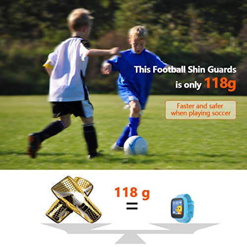 ASEOK - Espinilleras de fútbol para niños y jóvenes, 1 par de espinilleras Ligeras y Transpirables para niños de 5 a 8 años, niños, niñas, niños, Adolescentes (Azul y Amarillo), Style2 ASEOK - Espinilleras de fútbol para niños y jóvenes, 1 par de espinilleras Ligeras y Transpirables para niños de 5 a 8 años, niños, niñas, niños, Adolescentes (Azul y Amarillo), Style2