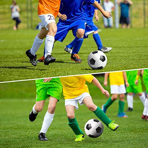 ASEOK - Espinilleras de fútbol para niños y jóvenes, 1 par de espinilleras Ligeras y Transpirables para niños de 5 a 8 años, niños, niñas, niños, Adolescentes (Azul y Amarillo), Style2