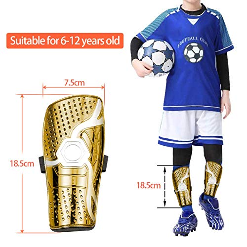 ASEOK - Espinilleras de fútbol para niños y jóvenes, 1 par de espinilleras Ligeras y Transpirables para niños de 5 a 8 años, niños, niñas, niños, Adolescentes (Azul y Amarillo), Style2 ASEOK - Espinilleras de fútbol para niños y jóvenes, 1 par de espinilleras Ligeras y Transpirables para niños de 5 a 8 años, niños, niñas, niños, Adolescentes (Azul y Amarillo), Style2