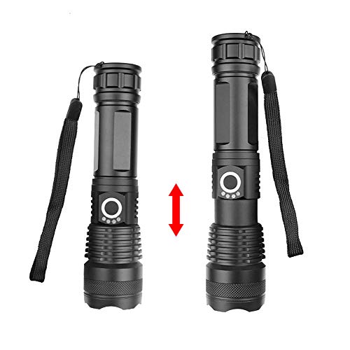 asfasfd Linterna Ultravision Pro, XHP50 / XHP70 Luz de antorcha con Zoom Recargable, Impermeable, súper Brillante, de Alto lúmenes, Adecuada (XHP50, con 1 batería 26650) asfasfd Linterna Ultravision Pro, XHP50 / XHP70 Luz de antorcha con Zoom Recargable, Impermeable, súper Brillante, de Alto lúmenes, Adecuada (XHP50, con 1 batería 26650)