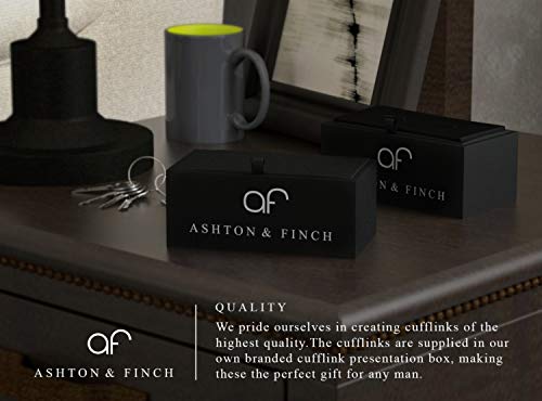 Ashton and Finch Gemelos de canoa, kayak, barco | Regalo perfecto para cumpleaños, bodas y ocasiones especiales | Gemelos personalizados para hombres