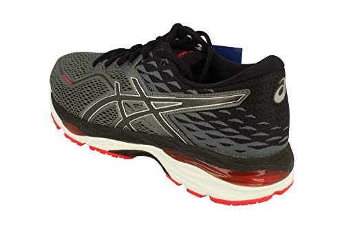 Asics Gel-Cumulus 19, Zapatillas de Entrenamiento Hombre, Negro (Black/Carbon/Fiery Red 9097), 42 EU