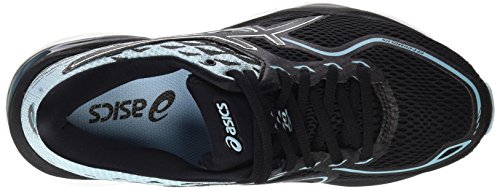 Asics Gel-Cumulus 19, Zapatillas de Running para Mujer, Multicolor (Black/Porcelain Blue/White 9014), 37 EU Asics Gel-Cumulus 19, Zapatillas de Running para Mujer, Multicolor (Black/Porcelain Blue/White 9014), 37 EU
