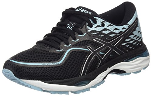 Asics Gel-Cumulus 19, Zapatillas de Running para Mujer, Multicolor (Black/Porcelain Blue/White 9014), 37 EU Asics Gel-Cumulus 19, Zapatillas de Running para Mujer, Multicolor (Black/Porcelain Blue/White 9014), 37 EU