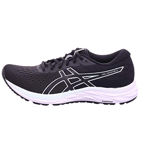 Asics Gel-Excite 7, Sneaker Mujer, Negro/Bio Mint, 39 EU