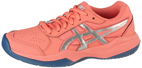 ASICS Gel-Game 7 GS, Zapatos de Tenis Unisex niños, Rosso Papaya Silver 704, 35 EU