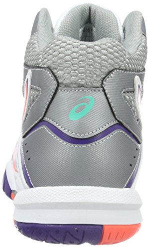 Asics Gel-Task MT, Zapatillas de Voleibol para Mujer, Blanco (White/Flash Coral/Parachute Purple), 37 EU