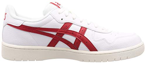 Asics Japan S, Running Shoe Unisex-Adult, Blanco/Speed Red, 44 EU