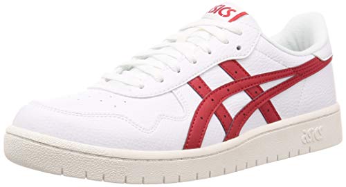 Asics Japan S, Running Shoe Unisex-Adult, Blanco/Speed Red, 44 EU