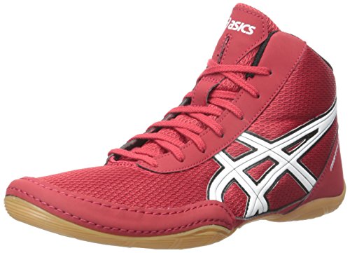 Asics Matflex 5 de lucha del zapato, Negro/Plateado, US 10 | UK 8| EU 42