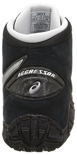 ASICS Zapato de lucha libre Aggressor 3 para mujer, negro (Negro/Plateado), 46 EU