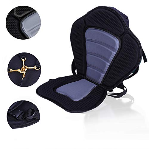 Asiento de Kayak Acolchado Deluxe, Bolsa de Viaje Desmontable Canoa SiéNtese en el Asiento de Kayak Superior For Outdoor Kayak Canoe Dinghy Boat Asiento de Kayak Acolchado Deluxe, Bolsa de Viaje Desmontable Canoa SiéNtese en el Asiento de Kayak Superior For Outdoor Kayak Canoe Dinghy Boat