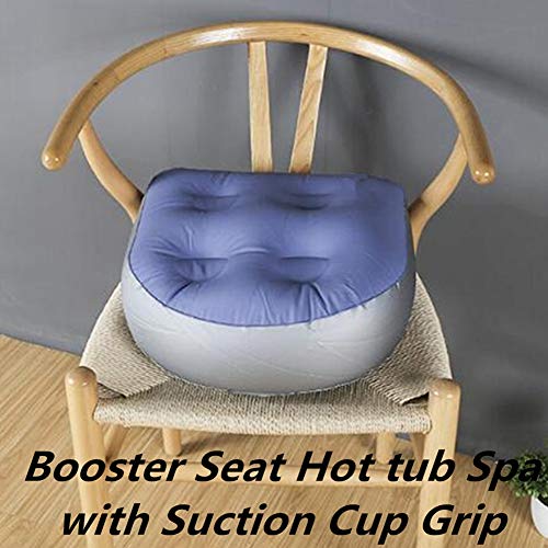 Asiento elevador para bañera de hidromasaje, cojín de masaje para bañera inflable, colchoneta de relajación con ventosas, almohadilla de respaldo suave para adultos, ancianos, descanso en el hogar Asiento elevador para bañera de hidromasaje, cojín de masaje para bañera inflable, colchoneta de relajación con ventosas, almohadilla de respaldo suave para adultos, ancianos, descanso en el hogar