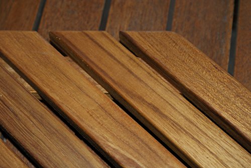 AsinoX TEK4A50100 - Tarima de ducha y baño, madera de teca, 100 x 50 cm