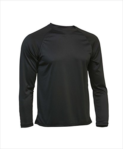 Asioka 300/14 Camiseta Deportiva de Manga Larga, Unisex Adulto, Negro, S