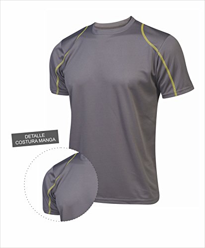Asioka 375/16 Camiseta de Running, Unisex Adulto, Gris, L
