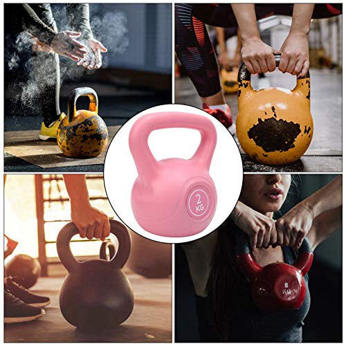 Asixxsix Kettle Dumbbell, Kettlebell de Mango Ancho, Ligero y ecológico, cómodas Sentadillas portátiles para Columpios de pie Prensas de Banco