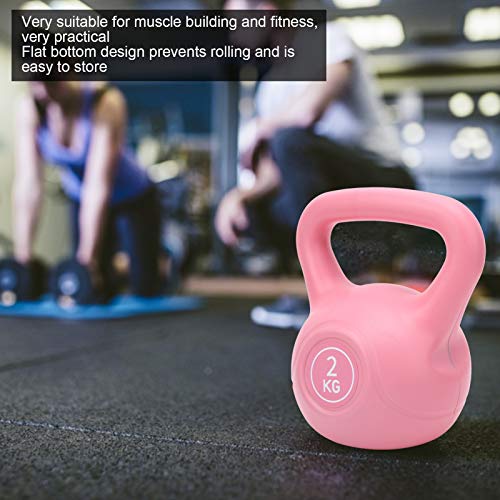 Asixxsix Kettle Dumbbell, Kettlebell de Mango Ancho, Ligero y ecológico, cómodas Sentadillas portátiles para Columpios de pie Prensas de Banco