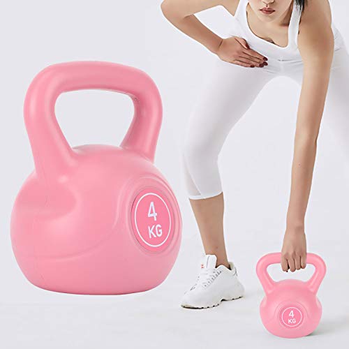 Asixxsix Kettlebell de la manija Ancha, Kettle Dumbbell, 4KG Gym Yoga para la Aptitud del Culturismo