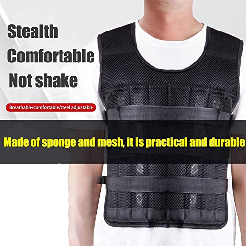 Asolym Chalecos Peso Ajustable, Chaleco Peso de 20 a 40 kg, Chaqueta Entrenamiento Fuerza para Entrenamiento Velocidad, Entrenamiento Funcional, Levantamiento Pesas, Levantamiento Pesas y Dominadas Asolym Chalecos Peso Ajustable, Chaleco Peso de 20 a 40 kg, Chaqueta Entrenamiento Fuerza para Entrenamiento Velocidad, Entrenamiento Funcional, Levantamiento Pesas, Levantamiento Pesas y Dominadas