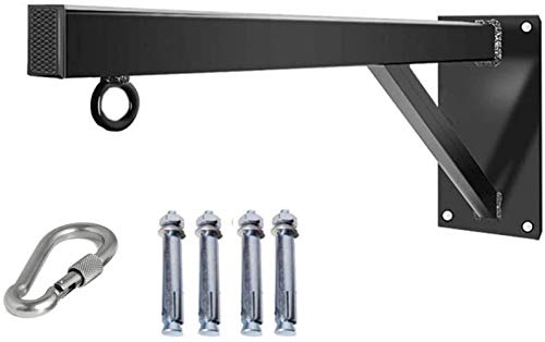 Asolym Saco De Perchas De Montaje En Pared De Acero Pesado, Triángulo De Soporte De Carga Diseño Boxeo Puñetazo Bolsa con Soporte De Montaje Completa Tornillo,40cm Asolym Saco De Perchas De Montaje En Pared De Acero Pesado, Triángulo De Soporte De Carga Diseño Boxeo Puñetazo Bolsa con Soporte De Montaje Completa Tornillo,40cm