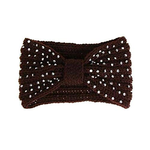 ASR Diadema de punto de ganchillo para mujer, para patinar, correr, caminar, clase, entrenar, ir de compras, esquiar, viajar. Cinta decorativa para el pelo (J) ASR Diadema de punto de ganchillo para mujer, para patinar, correr, caminar, clase, entrenar, ir de compras, esquiar, viajar. Cinta decorativa para el pelo (J)